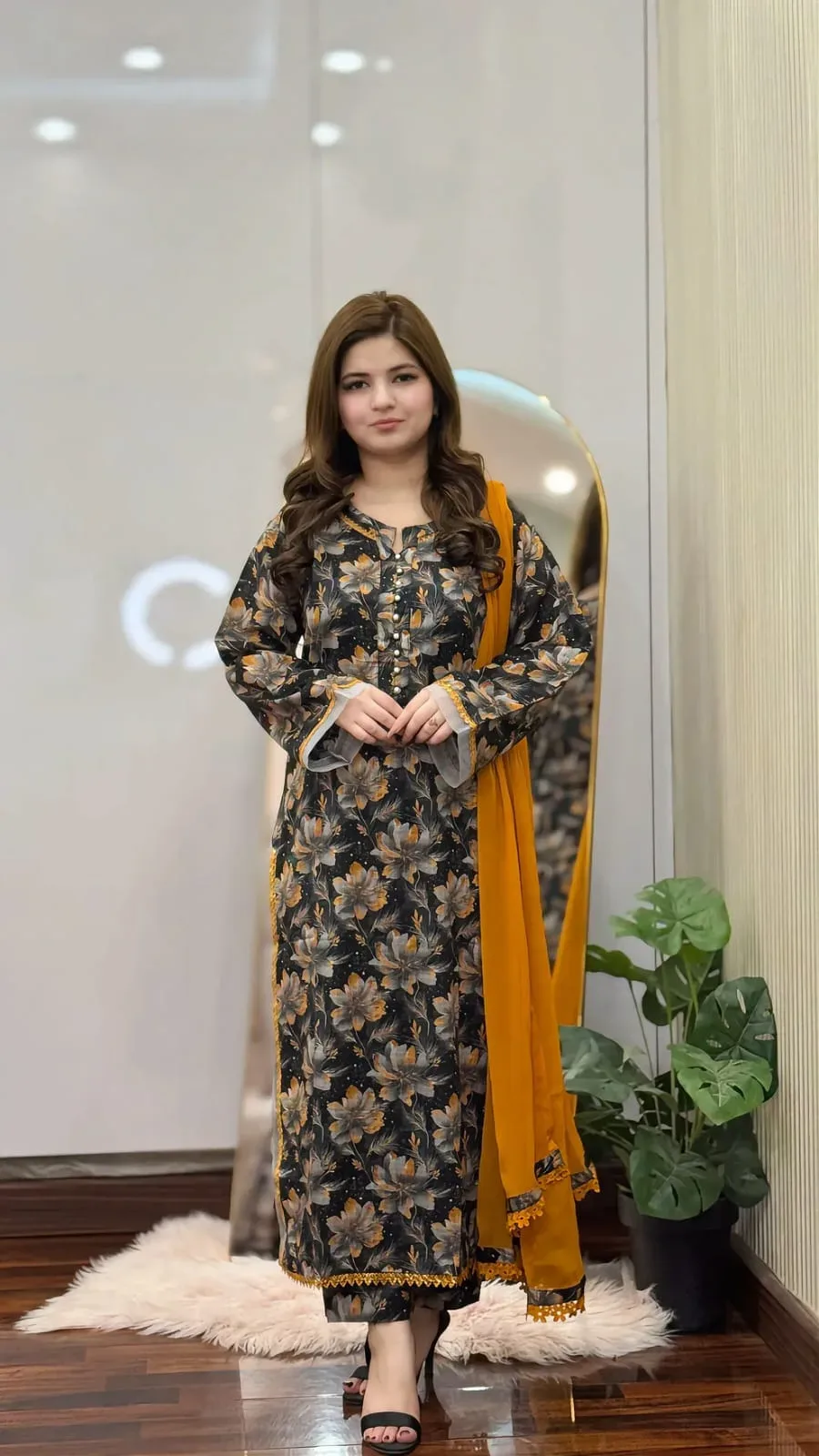 Cotton Readymade Three-Piece (Aarong Cotton)