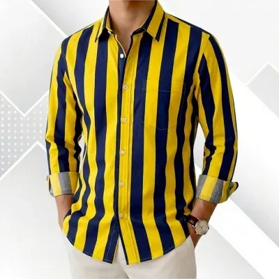 Premium Oxford Cotton Striped Formal Shirt