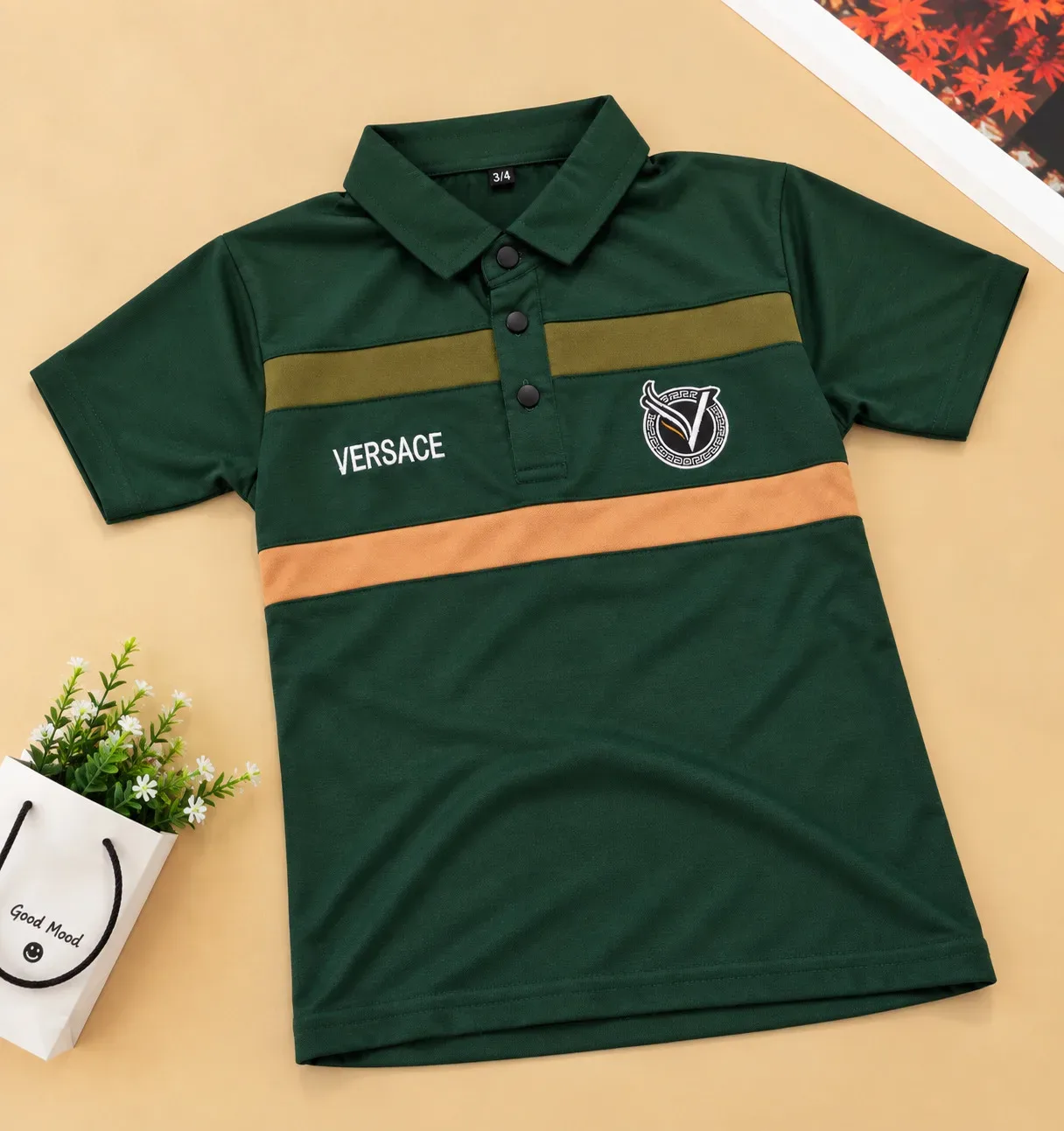 Premium Embroidered Baby Polo Shirt - China Soft Fabric (প্রিমিয়াম এমব্রয়ডারি বেবি পোলো শার্ট - চায়না সফট ফেব্রিক্স)