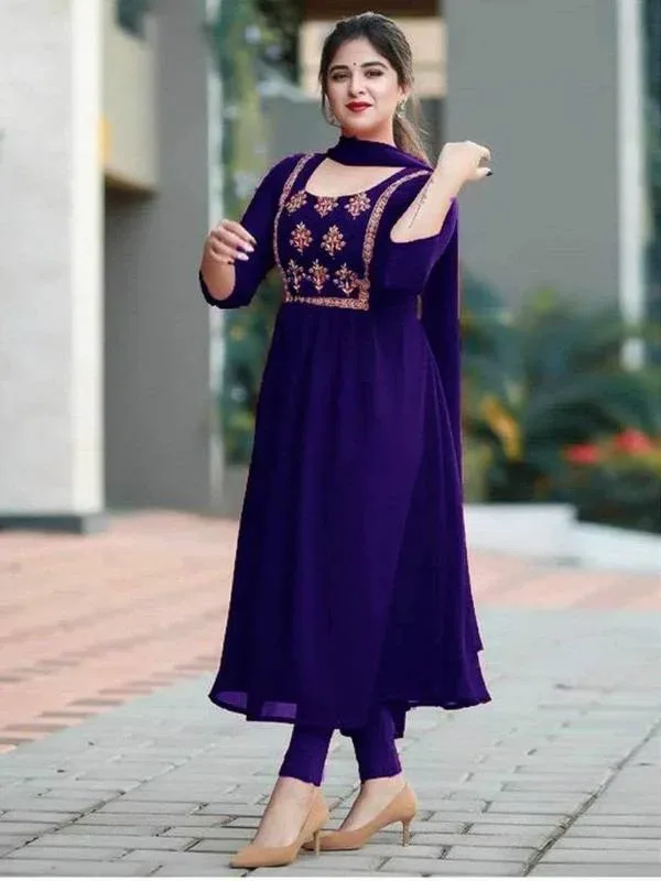 Georgette Designer Sequence Embroidery Salwar Kameez | জর্জেট ডিজাইনার সিকোয়েন্স এমব্রয়ডারি সালোয়ার কামিজ